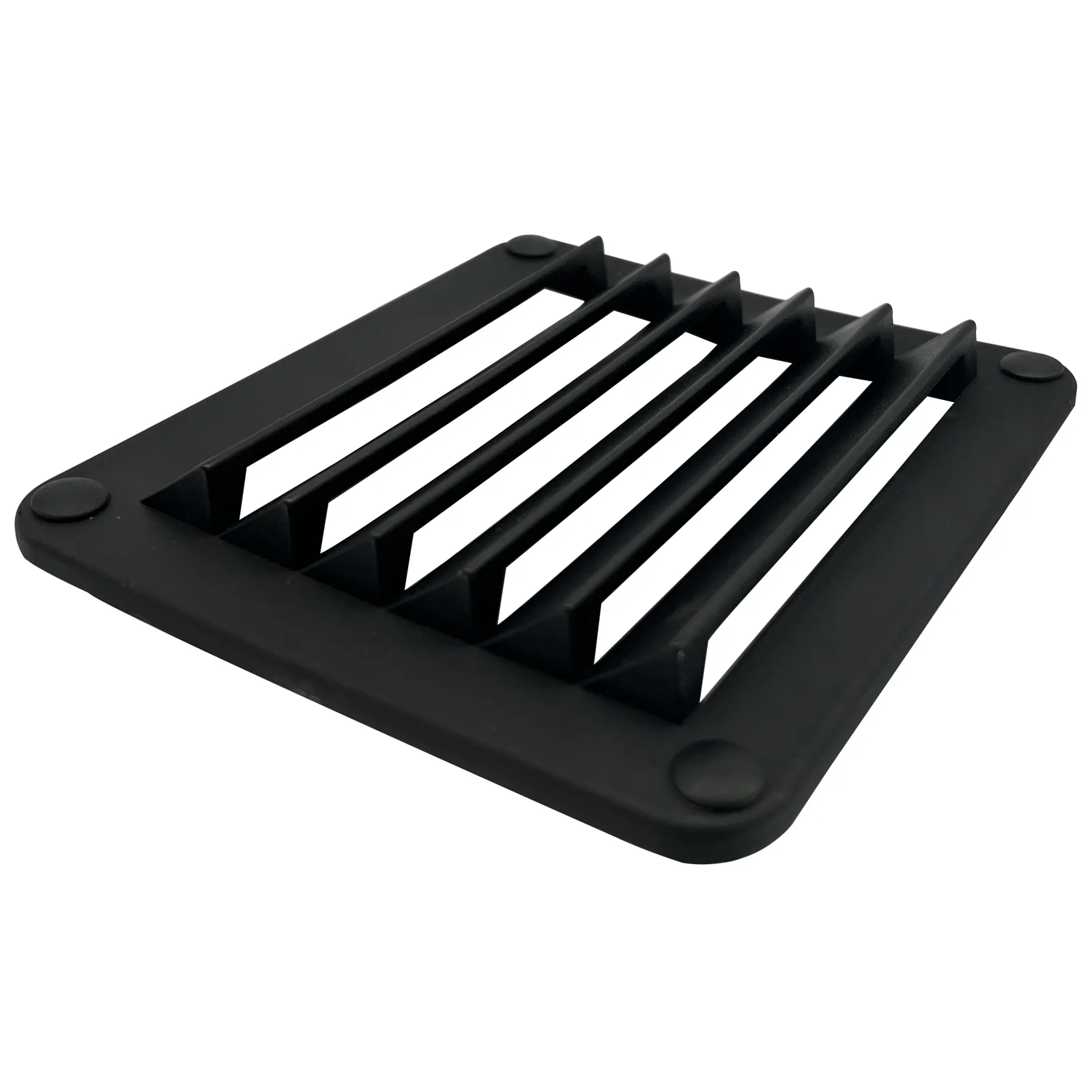 Boat Black 5Inch ABS Plastic Square Louvered Air Vent Grill Cover Sail Marine Yacht Accessories Hardware