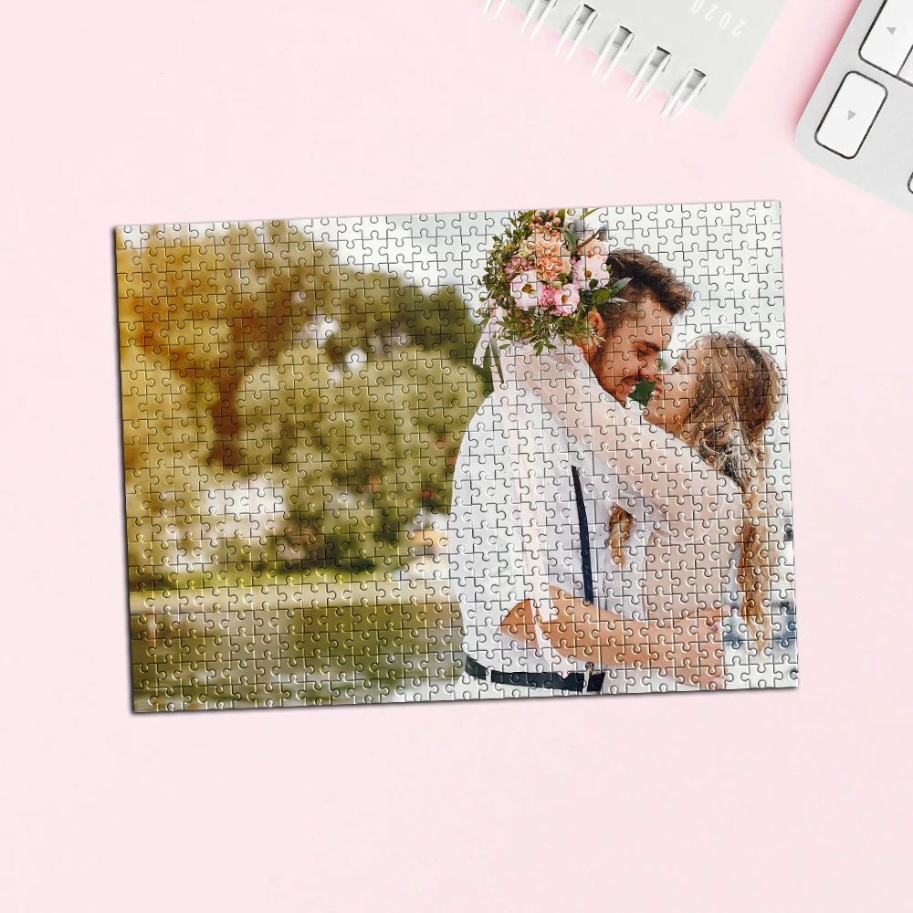 35/300/500/1000pcs Personalized Custom Photo Wedding photos Puzzle Custom Handmade Birthday Gift Personalized Gift Memento
