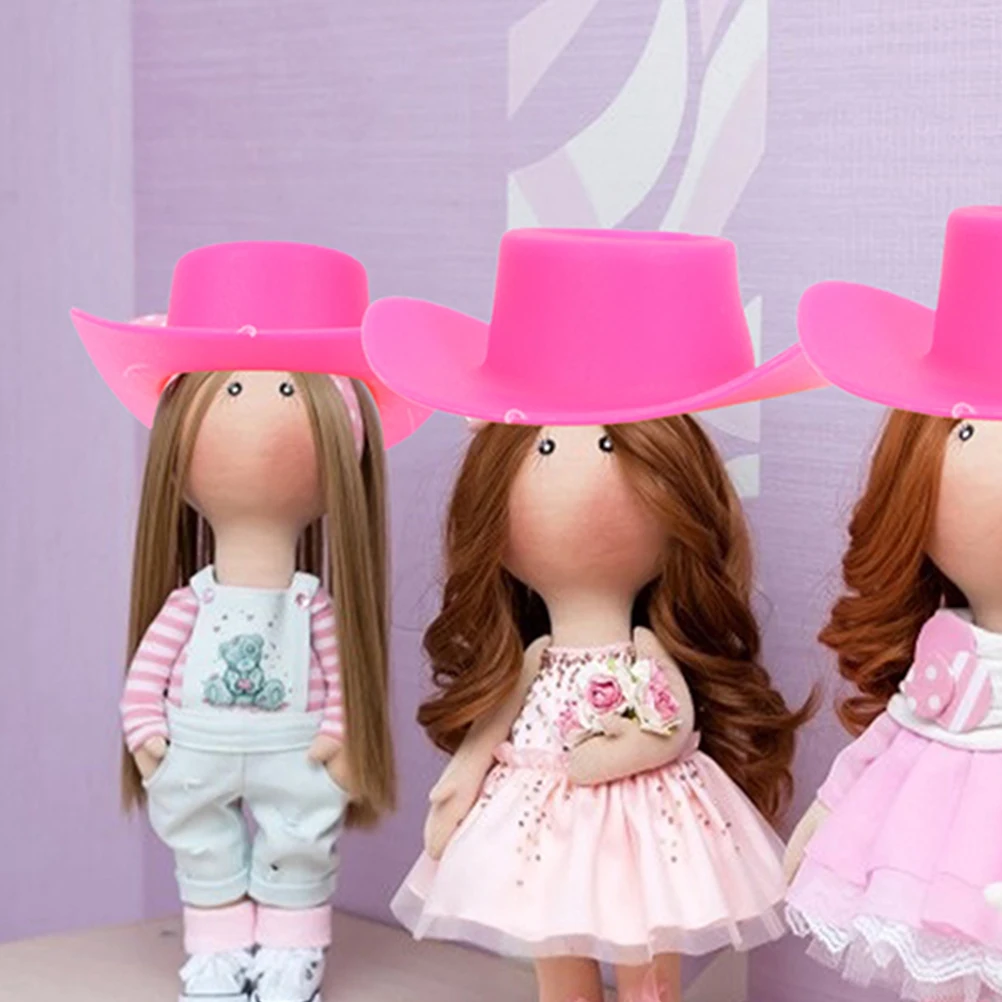 

10 Pcs Mini Cowboy Hat Has Tiny Hats for Crafts Cowgirl Replaceable Plastic Little Ornaments Miniature