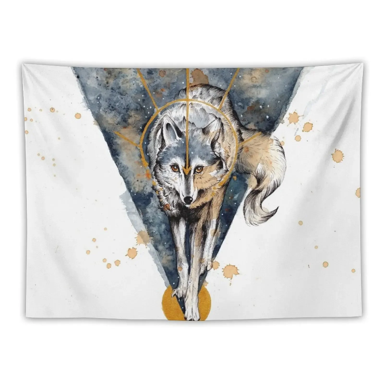 

Lunar Wolf Tapestry Decor Home Aesthetics For Room Wallpaper Bedroom Tapestry