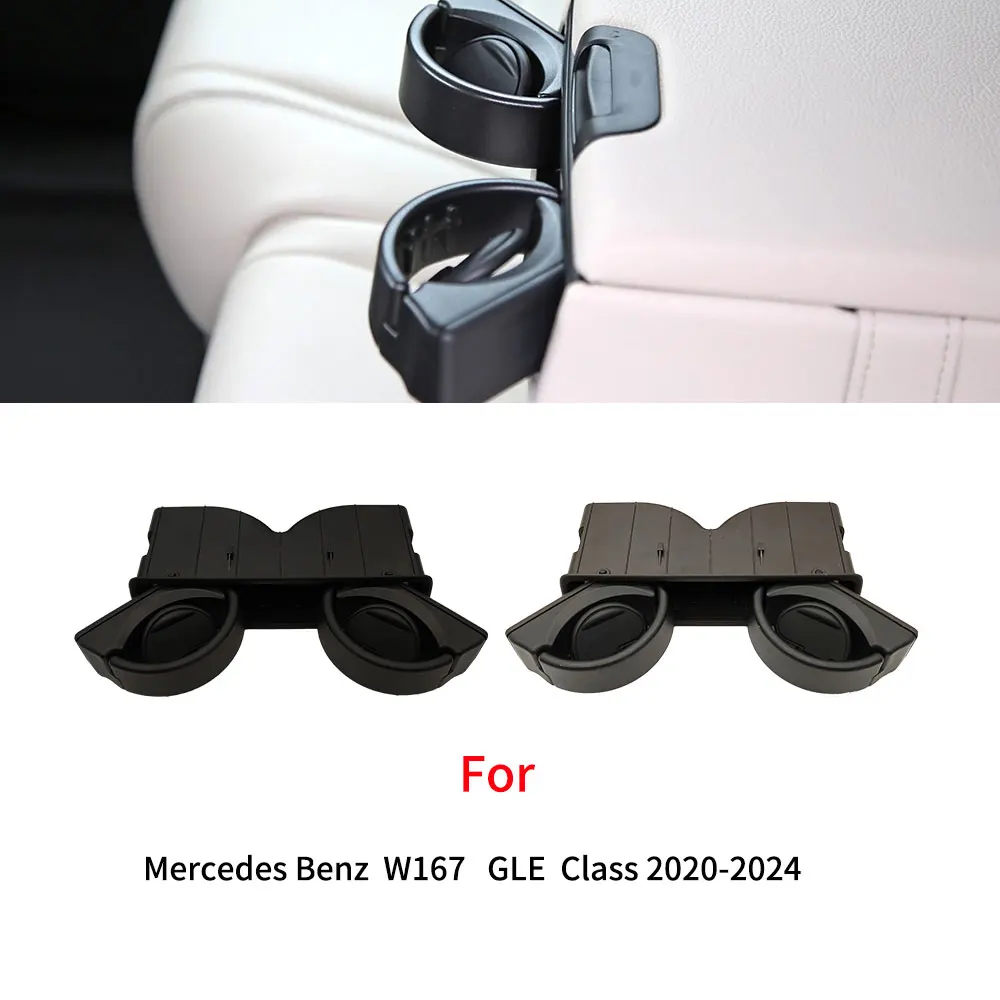 For Mercedes W167 New Car Rear Armrest Center Console Water Cup Holder Accessories For Benz  GLE GLS Class 2020-2024 GLE350 GLS4