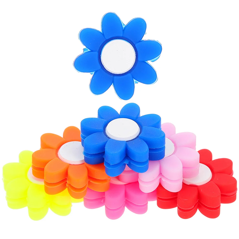 

7 Pcs Sports Flower Shock Absorber Tennis Racket Racquet Vibration Dampener Imported Japanese Silicone Material Small