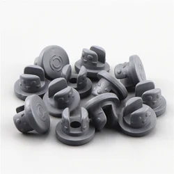 100pcs 20mm 2 Flap Lyophilization Butyl Rubber Plug Stopper freeze-dried Bottle Aluminum plastic cap rubber plug stopper
