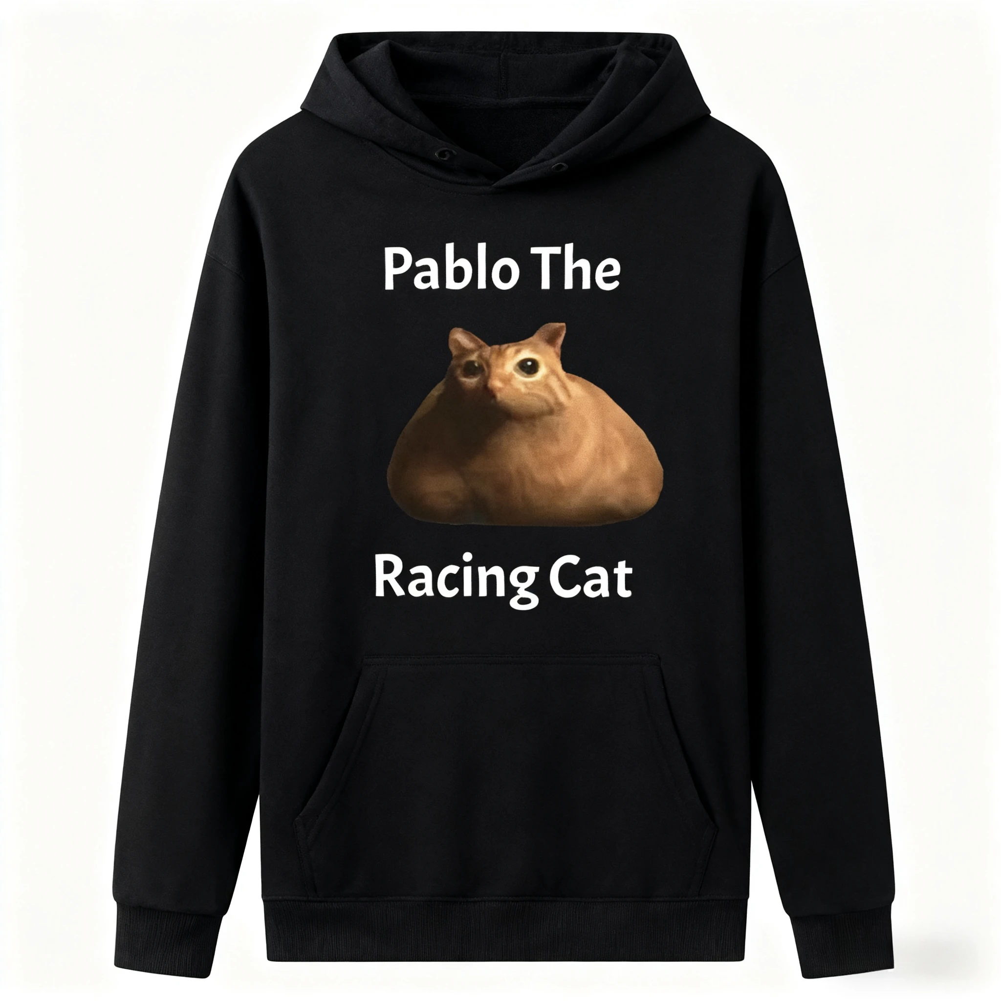 

Fun Cat Graphic Printing Autumn and Winter Men's and Women's Hoodies Casual Loose Outdoor Street Sports Training Brand Fashion