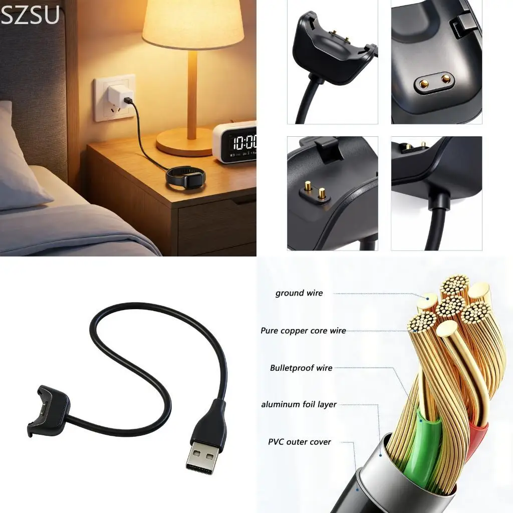 

SZSU Plug and Play USB Charging Cable for Simple Connection to Intelligent Wearables
