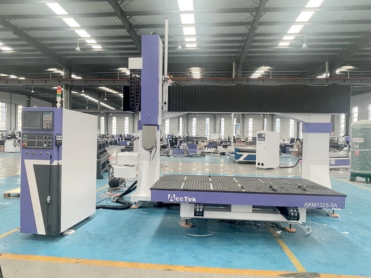 5 Axis CNC Router 3D Engraver Price Wood CNC Router Machine 5 Axis CNC Wood Router For Foam AKM1325-5A