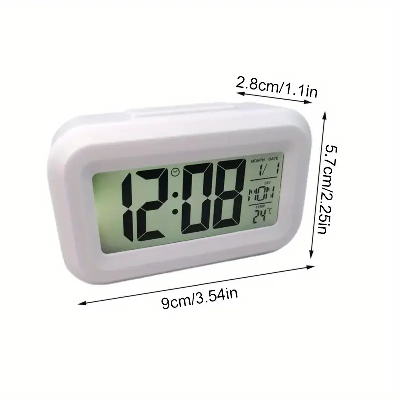Digital Led Clock Household Bedside Battery Powered Multi-function Alarm Clock Desk Things for the Room Table Clocks Home Decor