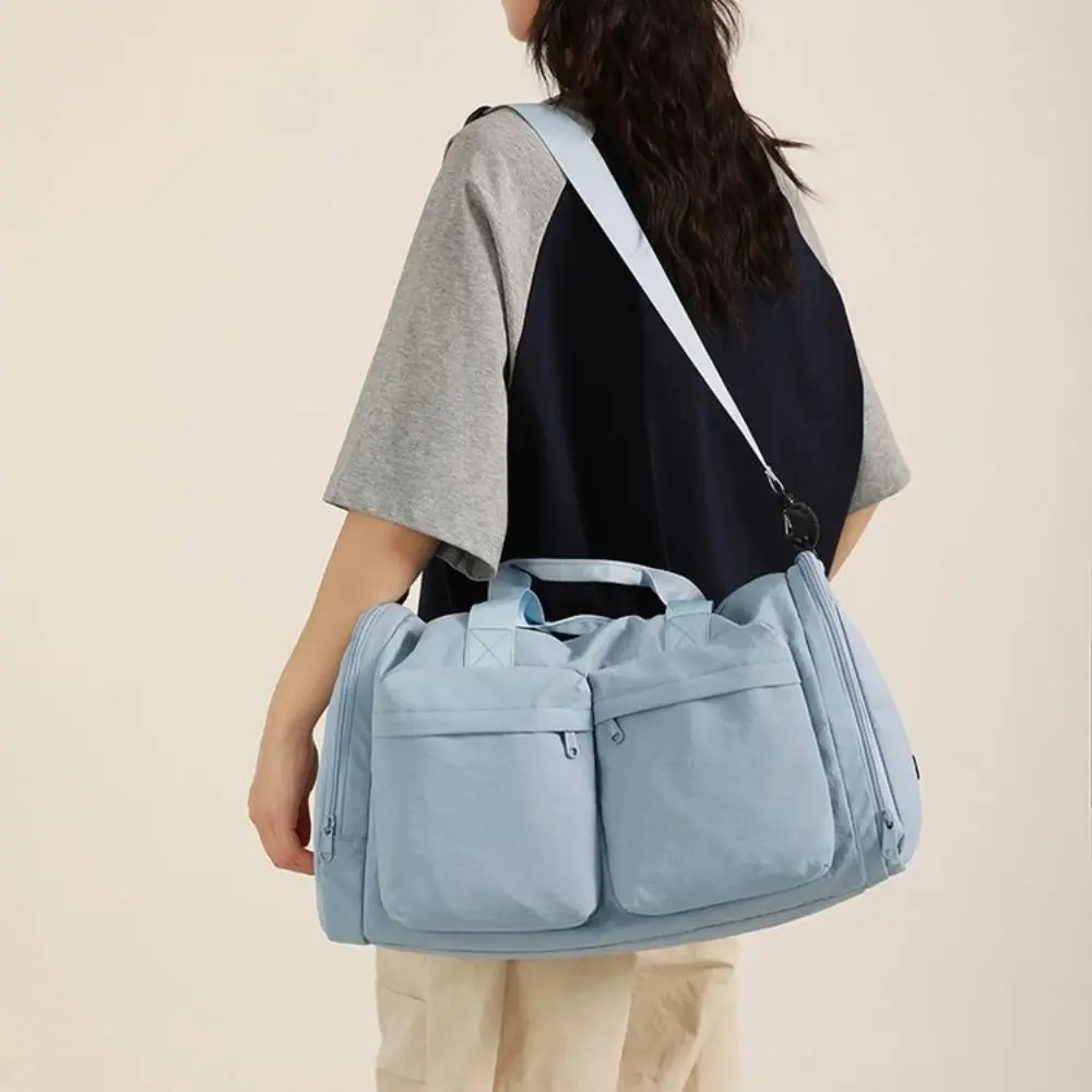 

Durable Folding Travel Duffel Bag Waterproof Dustproof Sports Fitness Bag Wear Resistant Large Capacity Weekend Handbag Outdoor