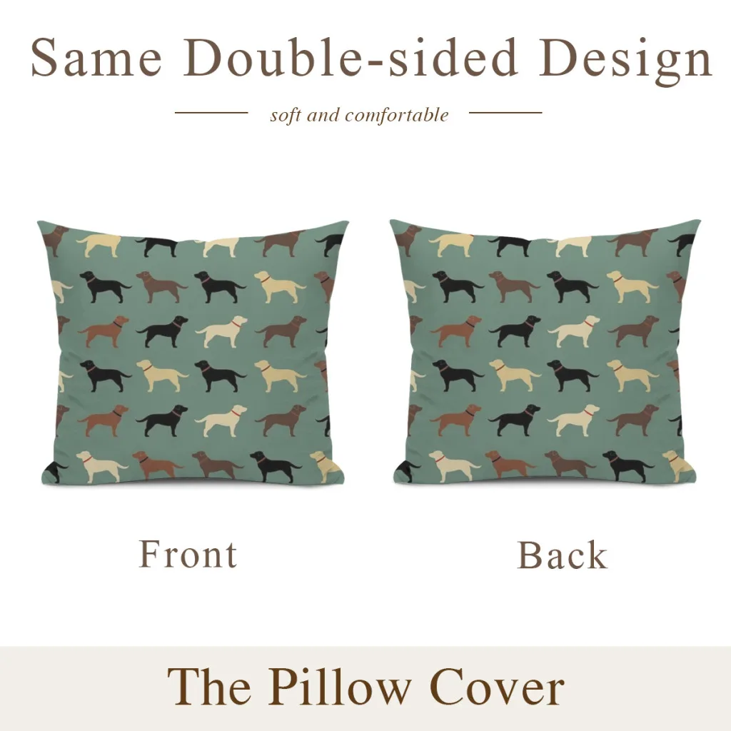 Labrador Retriever Dog Pillow Cushion Case  Dakimakura Cover Decorative Sleeping