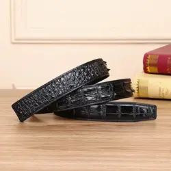 New Men's 3.5 Automatic Buckle Body Genuine Leather Fashion Casual Tactical Belt Crocodile Cummerbunds Patterns Designer Belts