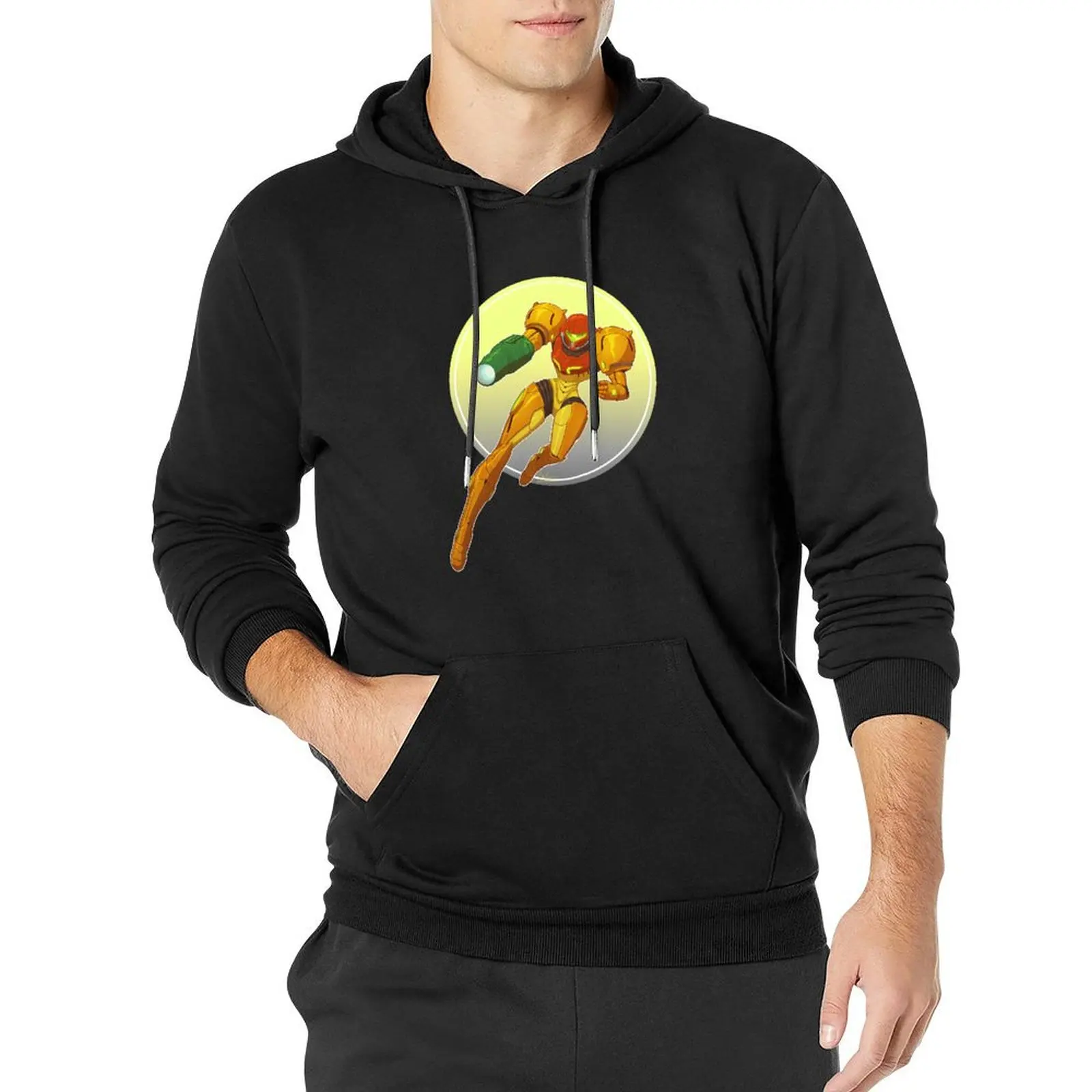 Samus Aran - Metroid Pullover Hoodie korean autumn clothes men clothes pullover