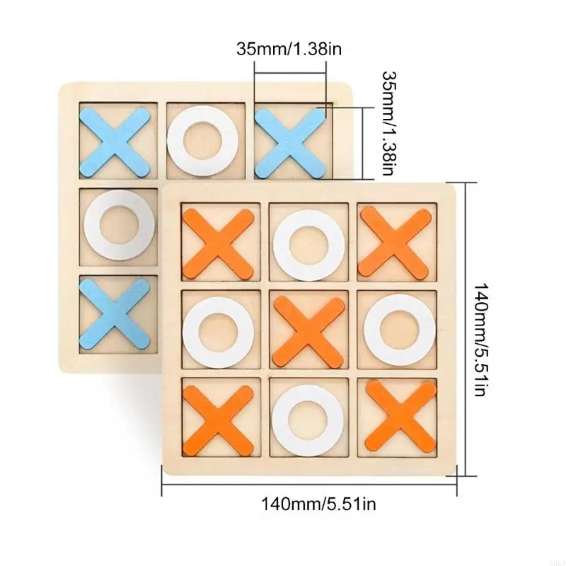 Trò chơi bảng Y88D Tic-Tac-Toe Quà tặng sinh nhật Đồ chơi trò chơi não cho trẻ 6-8 tuổi