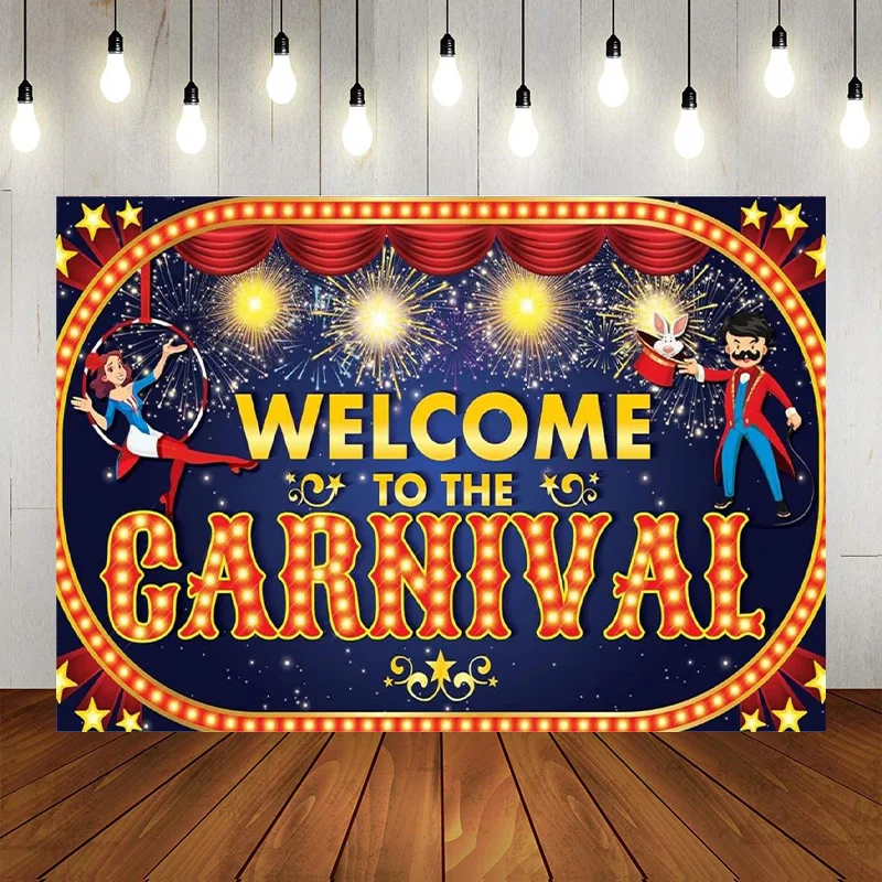 

Carnival Banner Carnival Decorations Backdrop Birthday Party Theme Party Event Photographic Background