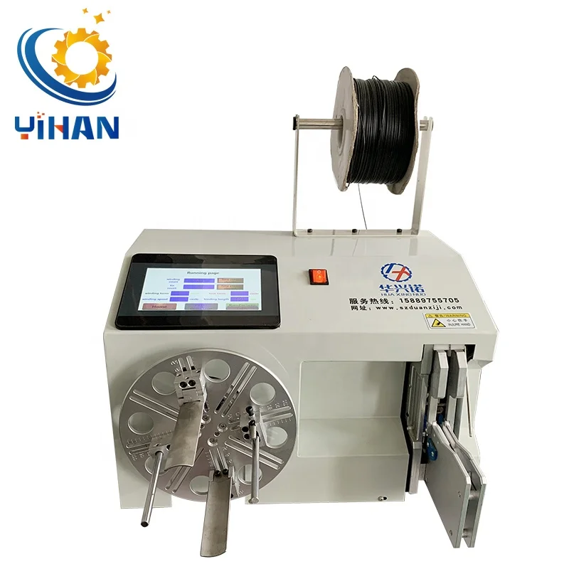 Usb Power Cord Cable Braided Automatically High Quality Full Automatic Aluminum Wire Winding Machine