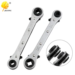 1pc Double End two-way Ratcheting Wrench Spanner Tool Gear Ring Wrench Ratchet Handle Chrome Vanadium 3/16