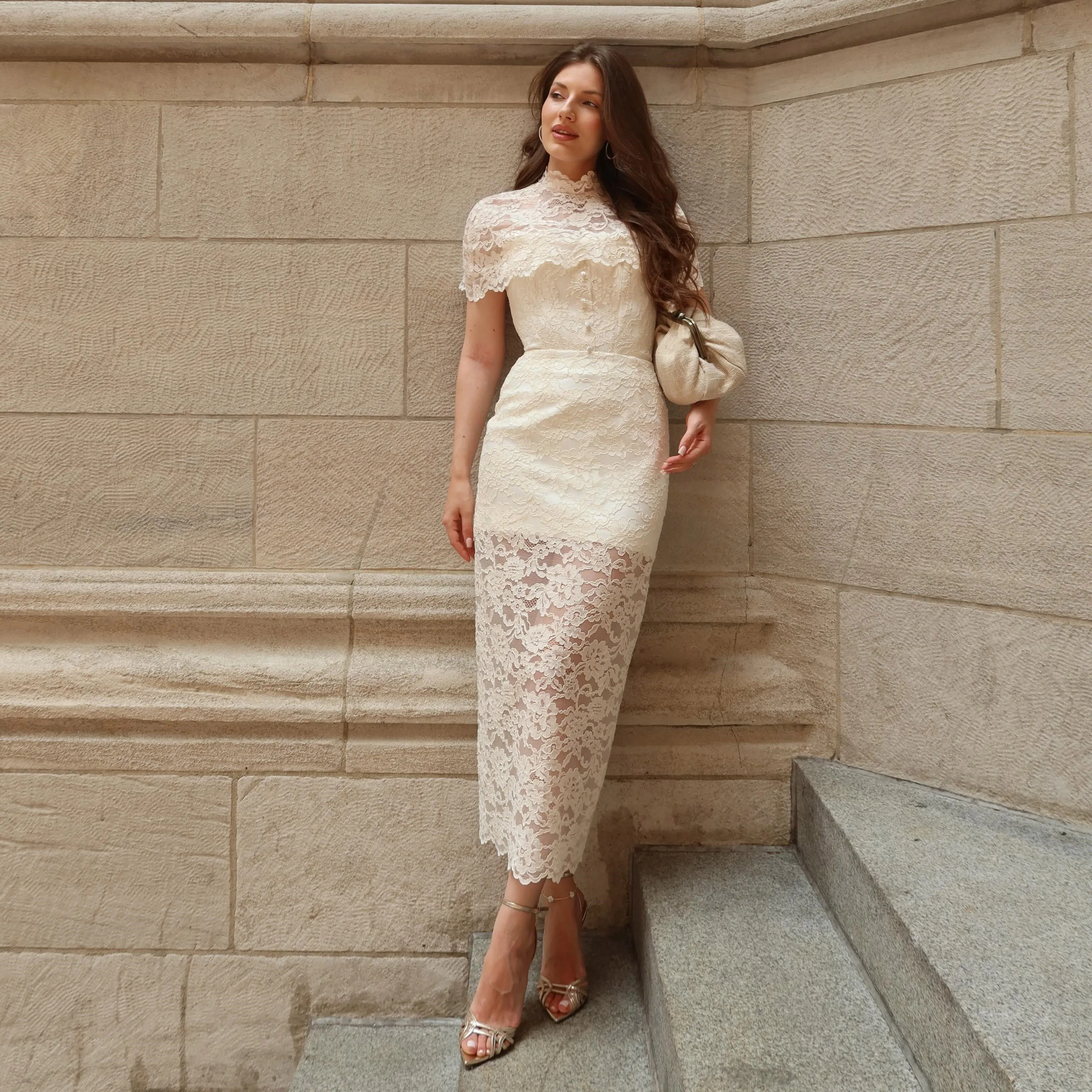 Bafftafe Customized Sheath Lace Short Prom Dresses With Wrap Formal Evening Party Gowns Israel Special Occasion Wedding Dress
