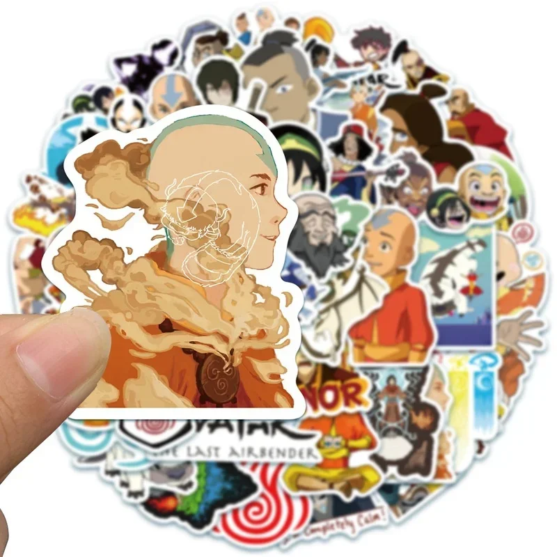 10/25/50Pcs Avatar the Last Airbender Anime Stickers Cartoon Graffiti Paster Home Decoration Decals Waterproof Sticker for Kid