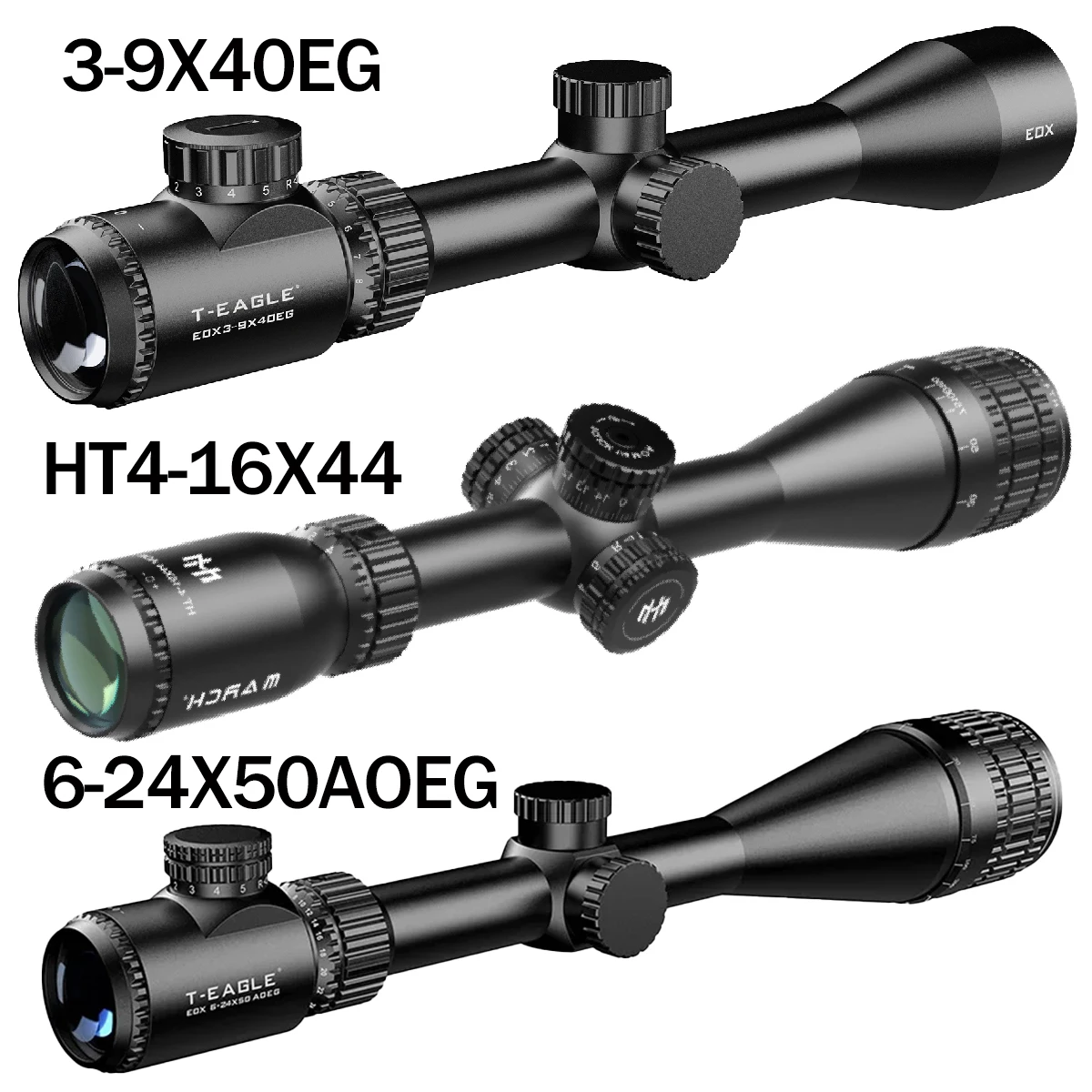 

Тактический прицел 3-9X40EG HT 4-16X44 6-24X50AOEG с красной/зеленой подсветкой, рефлекторной сеткой и перекрестной разметкой для охоты