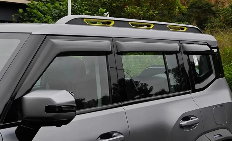 Window Weather Shield Suitable for Chery JETOUR Traveler T2 2023 2024 Modified with Luminous Markers Widening Rain Shield