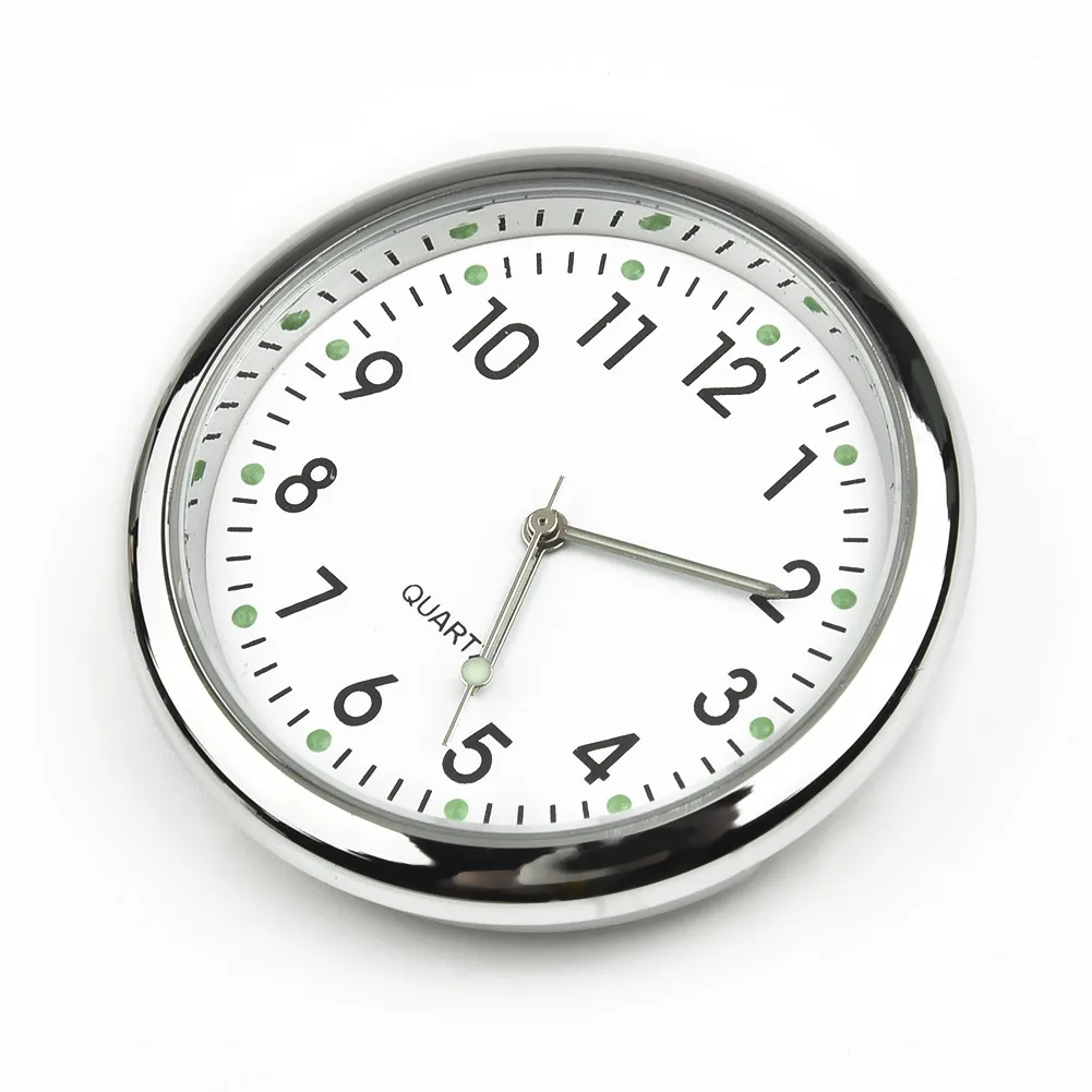 Decoration Car Clock Hot Sale 4*4cm High Quality 1 PC White Air Vent Analog Watch Dashboard Luminous Decoration