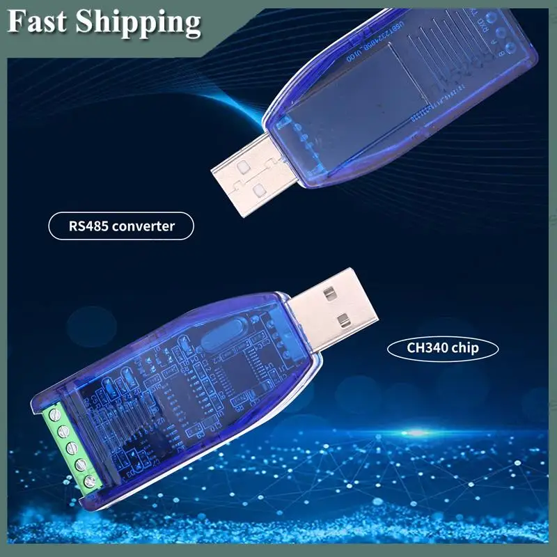 

-ABKM Промышленный преобразователь USB в RS485 RS232 Защита обновления Совместимость преобразователя RS485 Стандартный разъем RS-485 V2.0