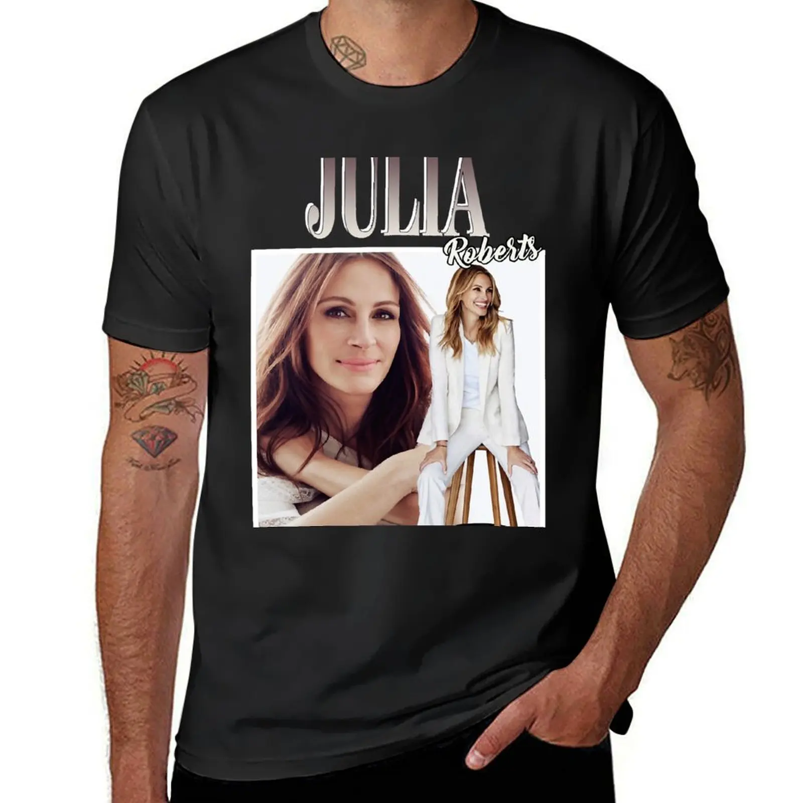 Julia Roberts T-Shirt summer clothes new edition mens workout shirts