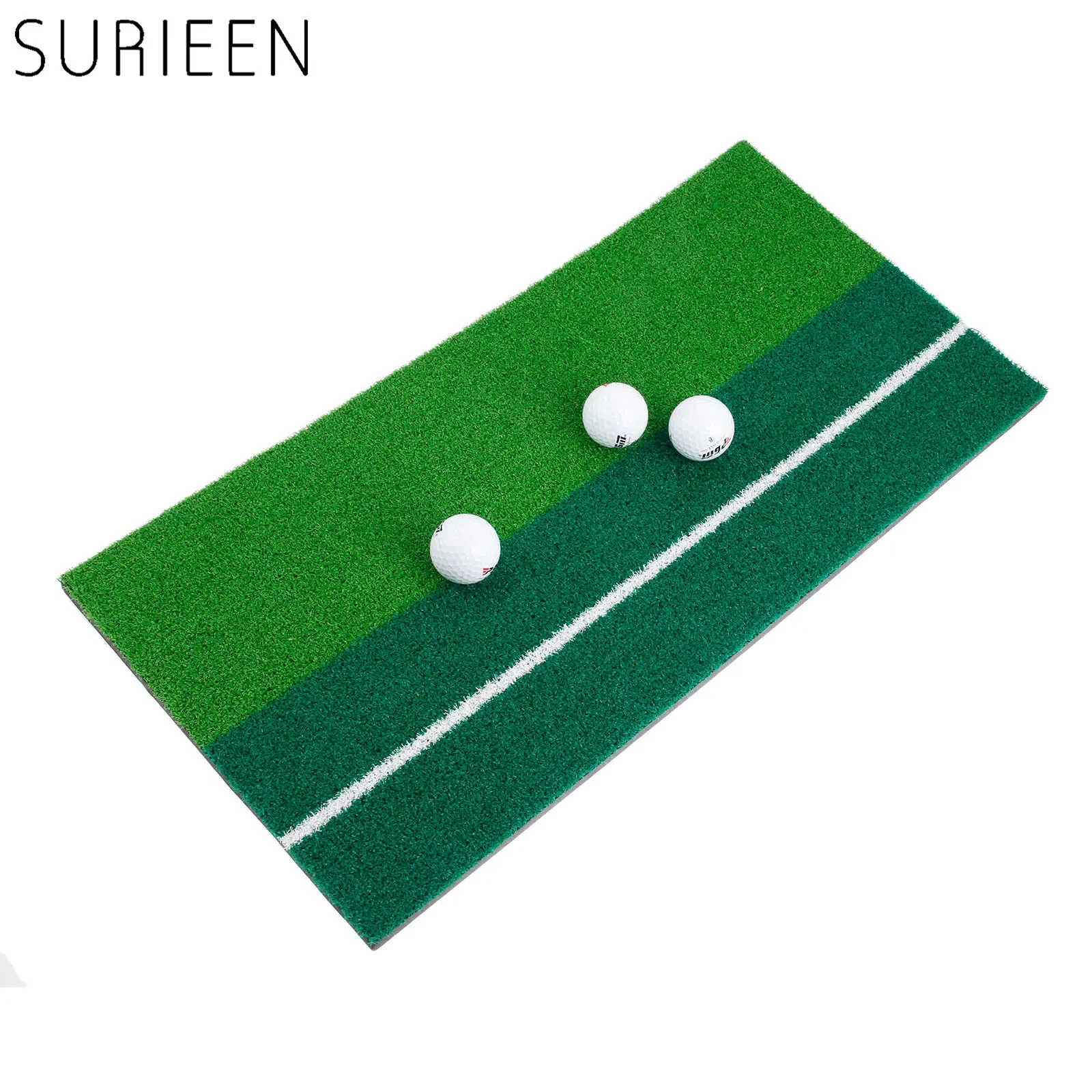 SURIEEN Golf Mat 60x30cm 12x24" Nylon Grass Oxford Tee Holder Easy To Carry Residential Golf Training Hitting Pad Golf Accessory