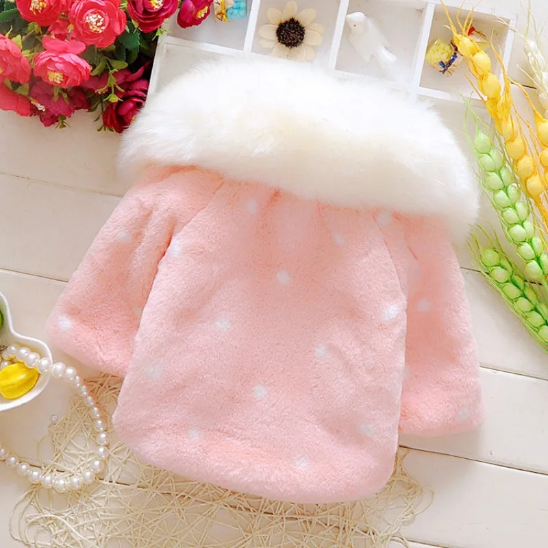 Winter New Baby Cute Sweet Fashion Everything Princess Girls Thickened Warm Cloak Cloak Coat