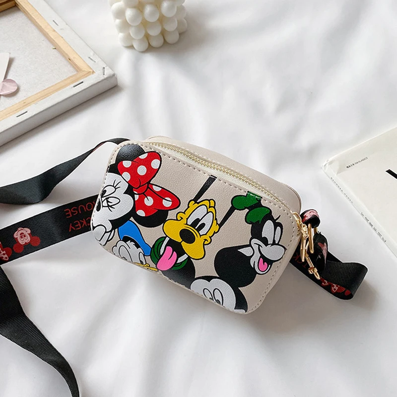 Disney-PlAAtureMouse Initiated Crossbody Bag for Kids, Cartoon Bag, Cute Coin Purse, Messenger Bag, Gift Bag for Girls, Fashion