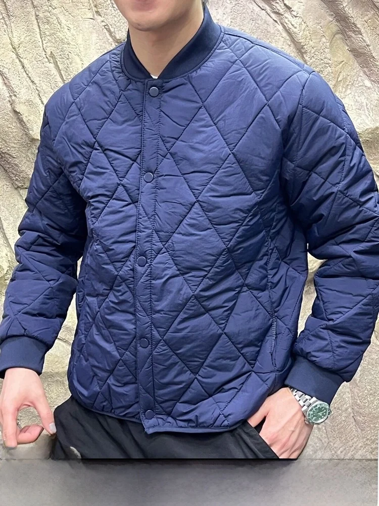 

Мужская хлопковая куртка Cleanfit с воротником-бомбером, однотонная, в стиле ретро, японский стиль, зимняя теплая куртка на пуговицах