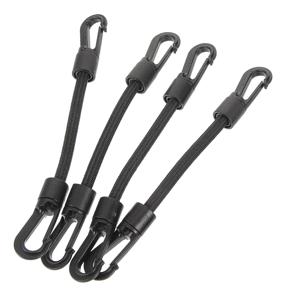 

4 Pcs Kayak Elastic String Portable Tie down Strap Hook Bands Small Rope Buckle Outdoor Camping Motorcycle Multi-function