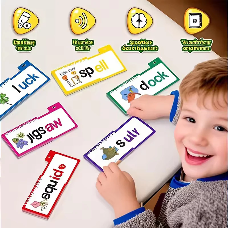 Reading Flip Book Read and Rhyme Flip Books Word Family Flip Books Flash Cards English Vocabulary Cards Educational Reading