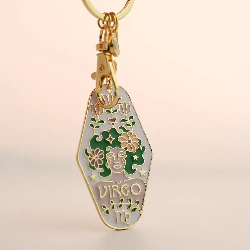 Aquarius Pisces Aries Zodiac Sign Keychain Taurus Gemini Cancer Leo Virgo Libra 12 Constellation Keychain