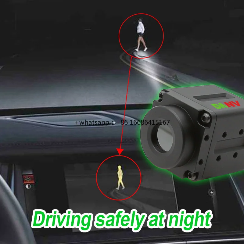Night Vision Driving System DA-L-256 Night Thermal Imaging With Artificial Intelligence Digital