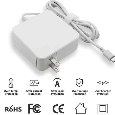 65W USB C Laptop Nätadapter Typ C Power PD Vägg Snabbladdare För MacBook Air iPad Pro Dell Lenovo Huawei HP Asus Notebook 12 best sales Dell Latitude 5400 - №7