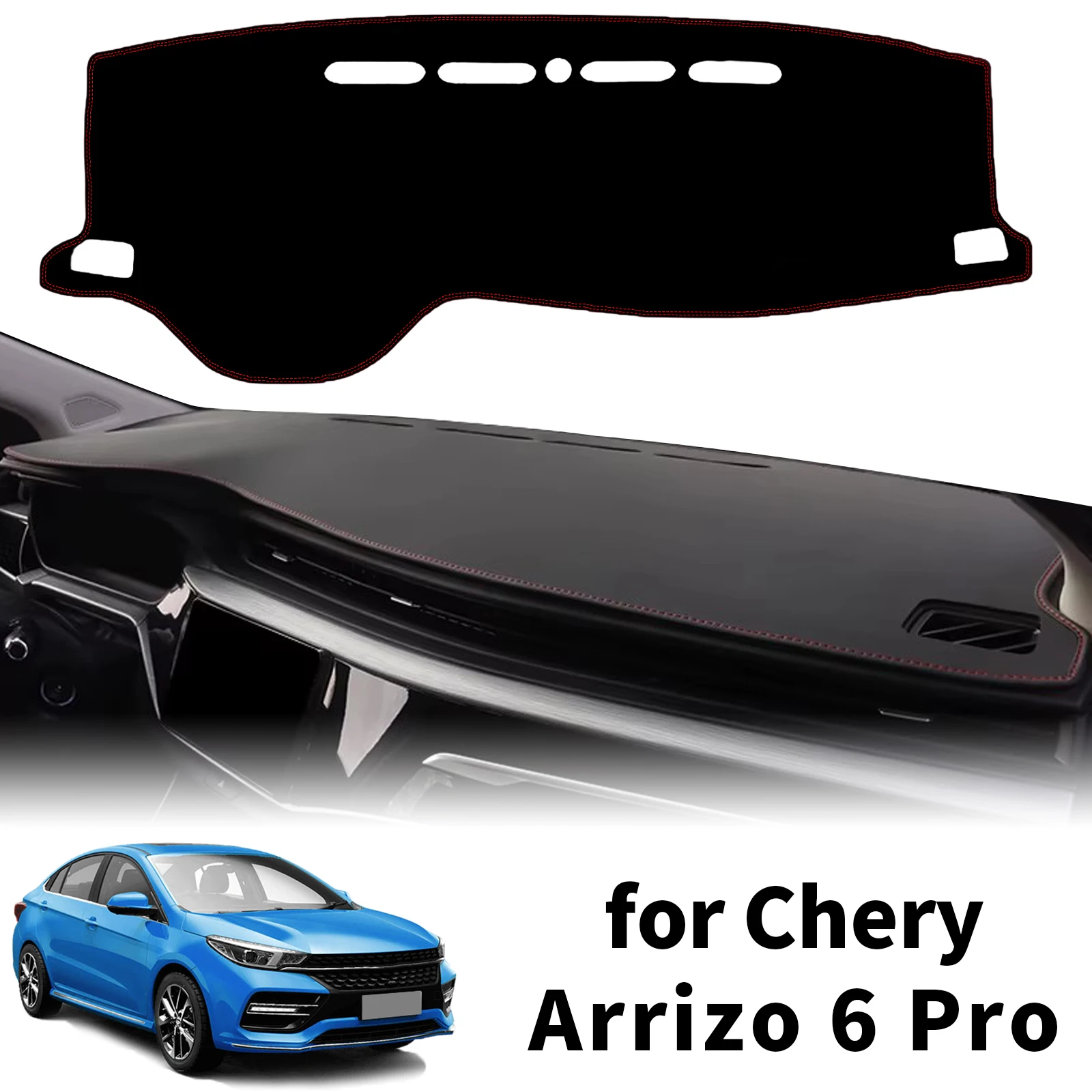 

for Chery Arrizo 6 Pro 2018-2023 ​​Custom Fit Car Dashboard Cover Sunshade Dash Mat Anti‑Slip Dashmat Protector Pad Accessories