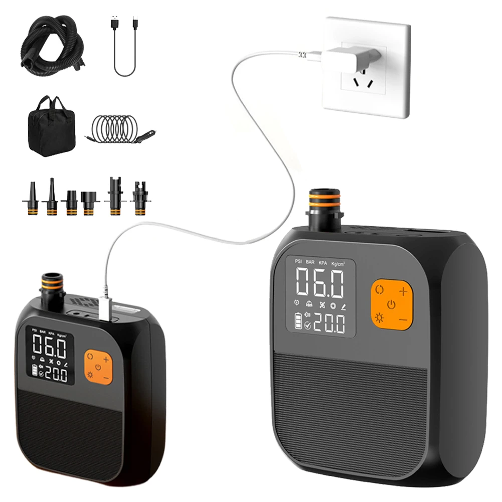 

SUP Boat Accessories 20PSI High Pressure Air Compressor Stand Up Paddle SUP Pump Electric Air Pump for Kayak Kite Wings