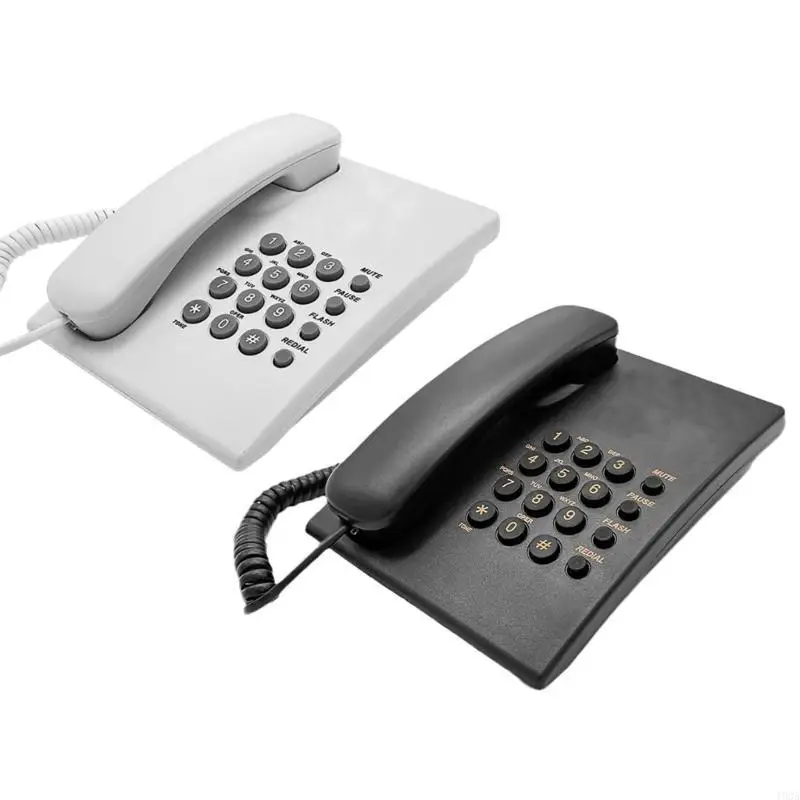 193A Wall Mount Corded Landline Phone Big Button Household Hotel Business Desktop