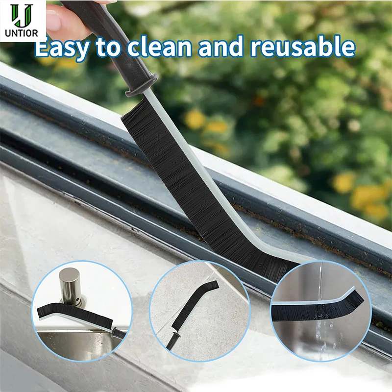 UNTIOR Hard Bristle Crevice Cleaning Brush Micro-deficiency Book Brush for Window Corner Kitchen Tiles Cleaner Household Item