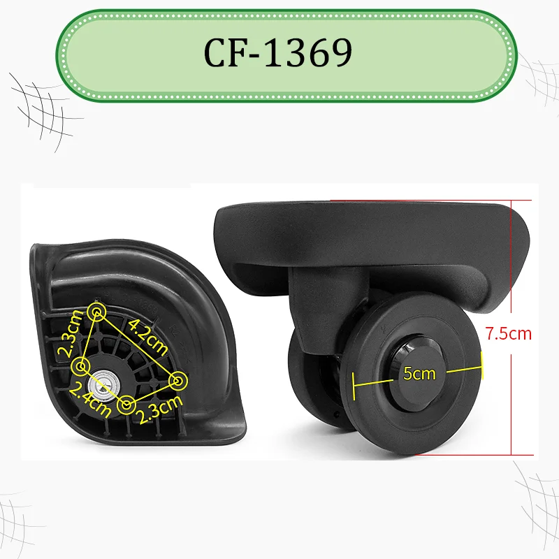 For CF-1369 Ultra-Silent Luggage Wheels Premium Smooth Gliding Experience Library and Airport Quietness Worry-Free