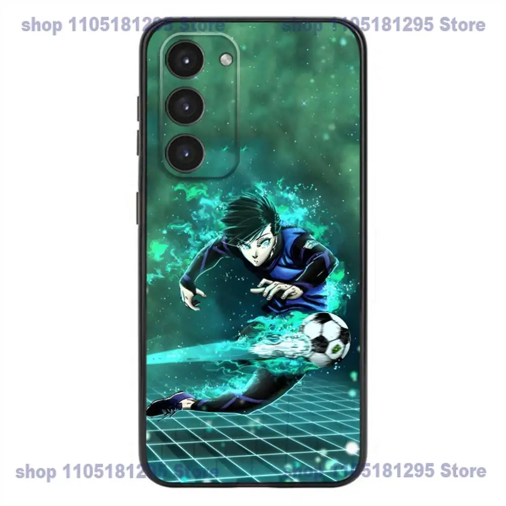A-Anime Blue Lock Telefoonhoesje Voor Samsung Galaxy A32,21s,22,31,52,53,72,73,Note20,8,9,10 Zachte Siliconen Zwarte Cover