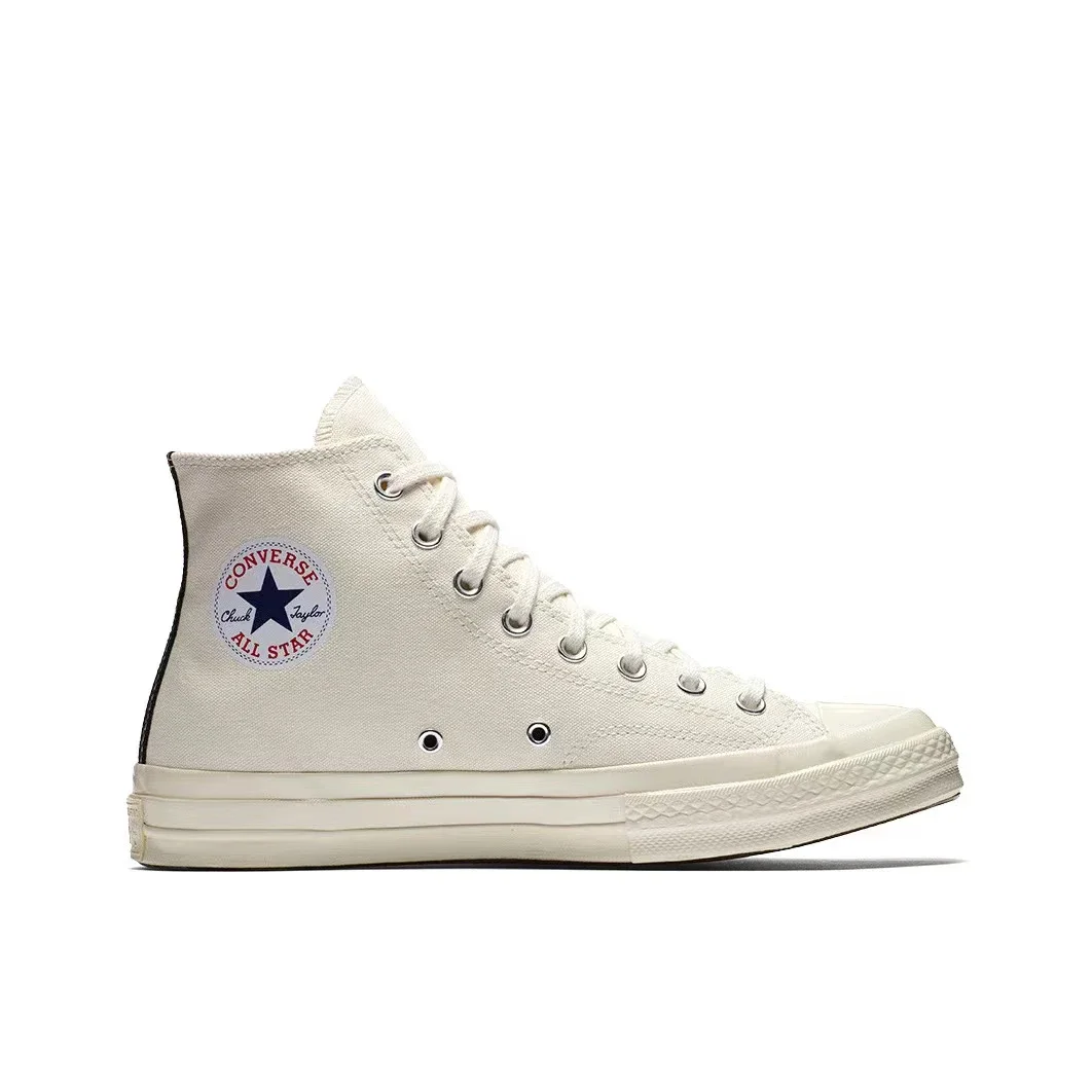 Converse 1970s Chuck Taylor All Star Hi X CDG Men and Women Skateboarding Shoes High-top Outdoor Sneaker