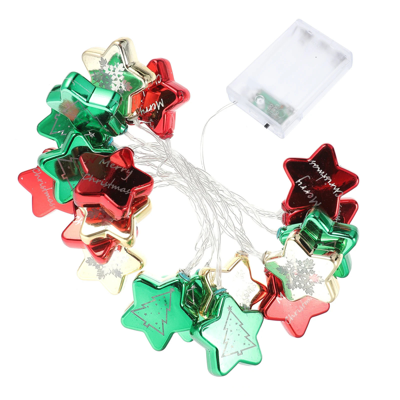 

Flashing Five-pointed Star Decorative Light String Traditional Christmas Lights Acrylic