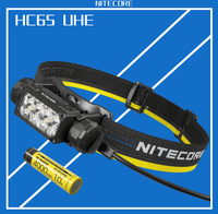 NITECORE HC65 UHE Headlamp 2000 lumens USB-C Rechargeable LED Headlight Three-light Source Triple Output Outdoor Camping Lamp