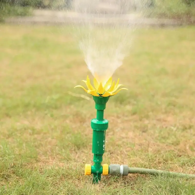 Garden Sprinkler For Yard Automatic Spike Sprinkler Flower Shape Head Spray Garden Irrigation Tool Plants Water System For Farm