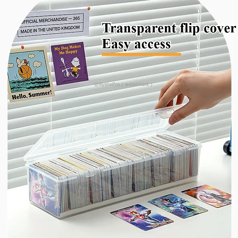 700 حامل 2L صندوق تخزين بطاقات التداول لأجهزة التحميل العلوي البلاستيكية الكبيرة حافظة بطاقات البيسبول للتحميل العلوي والبطاقات القياسية #3