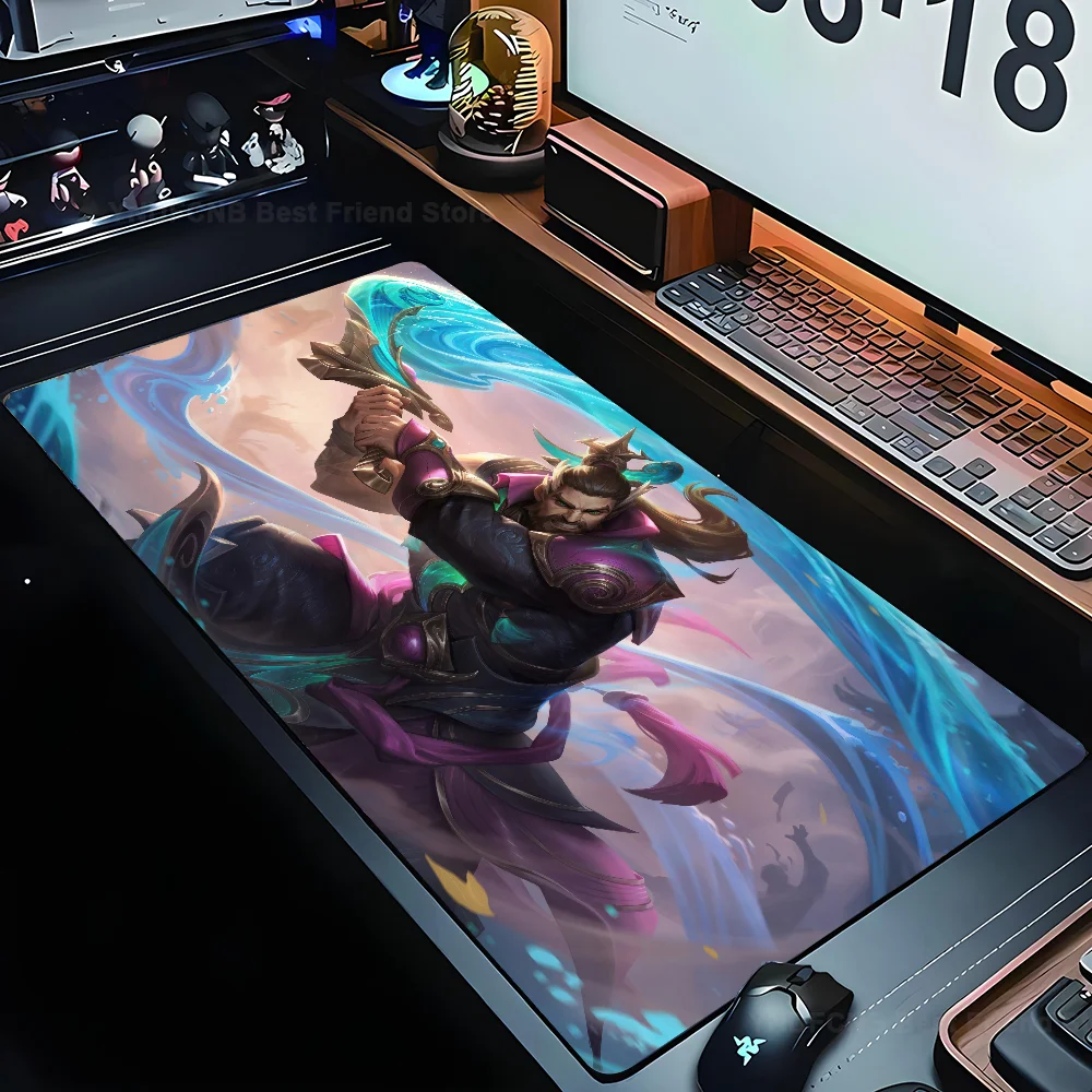 Tryndamere League of Legends Mousepad Mouse Mat Desk Mat With Pad Gaming Accessories Prime Gaming XXL Keyboard Pad