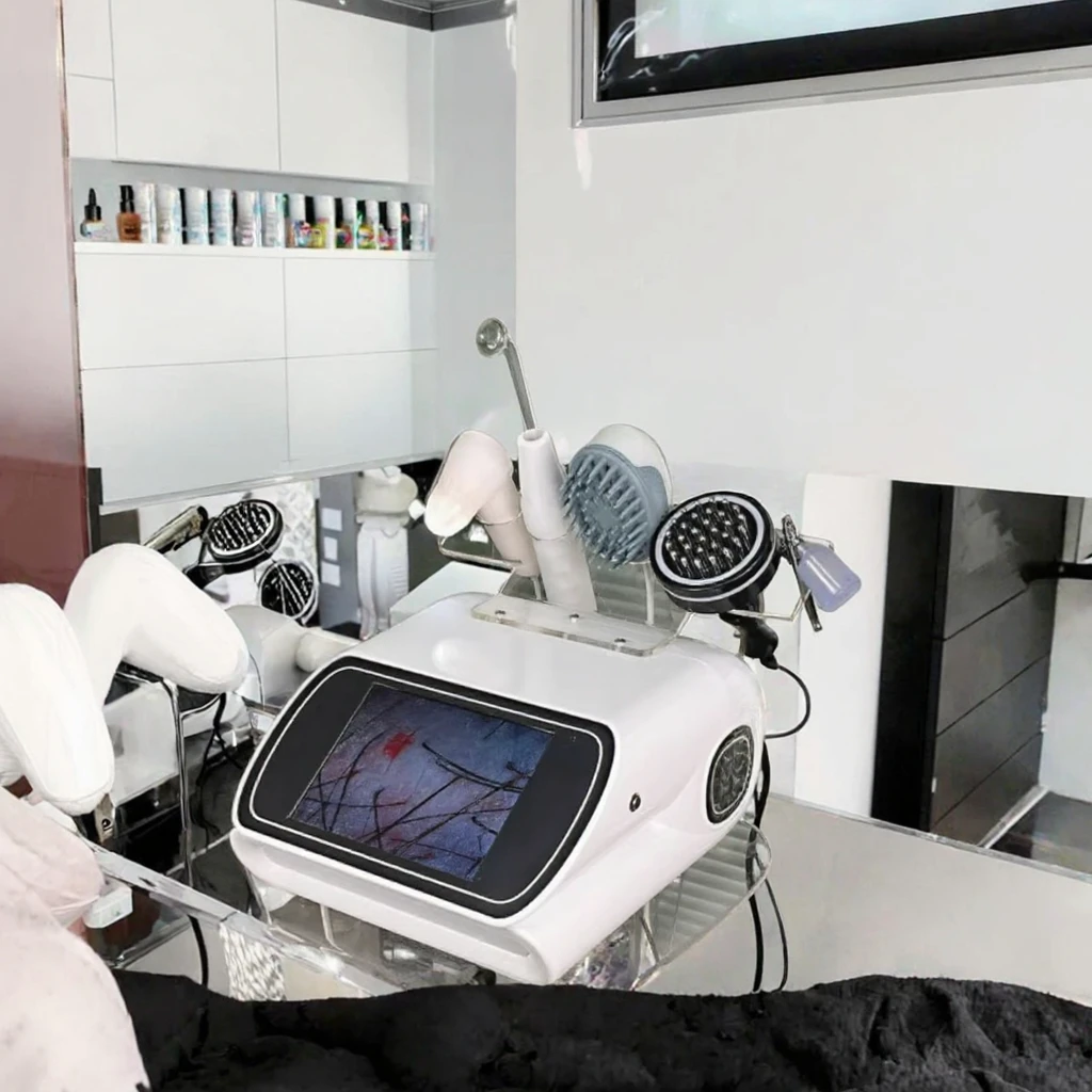 Multifunctional 5 in 1 Hair Regrowth Scalp Multifunctional 5 in 1 Portable Deep Cleaning Skin Analyzer Scalp Care Machine