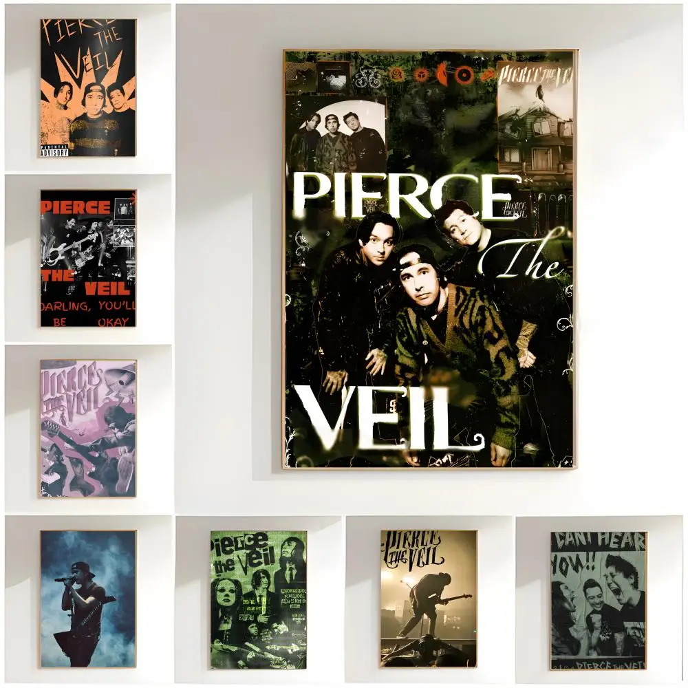 emo rock Pierce The Veil Poster Classic Wall Art  Home Decor  Peel and Stick Unframed