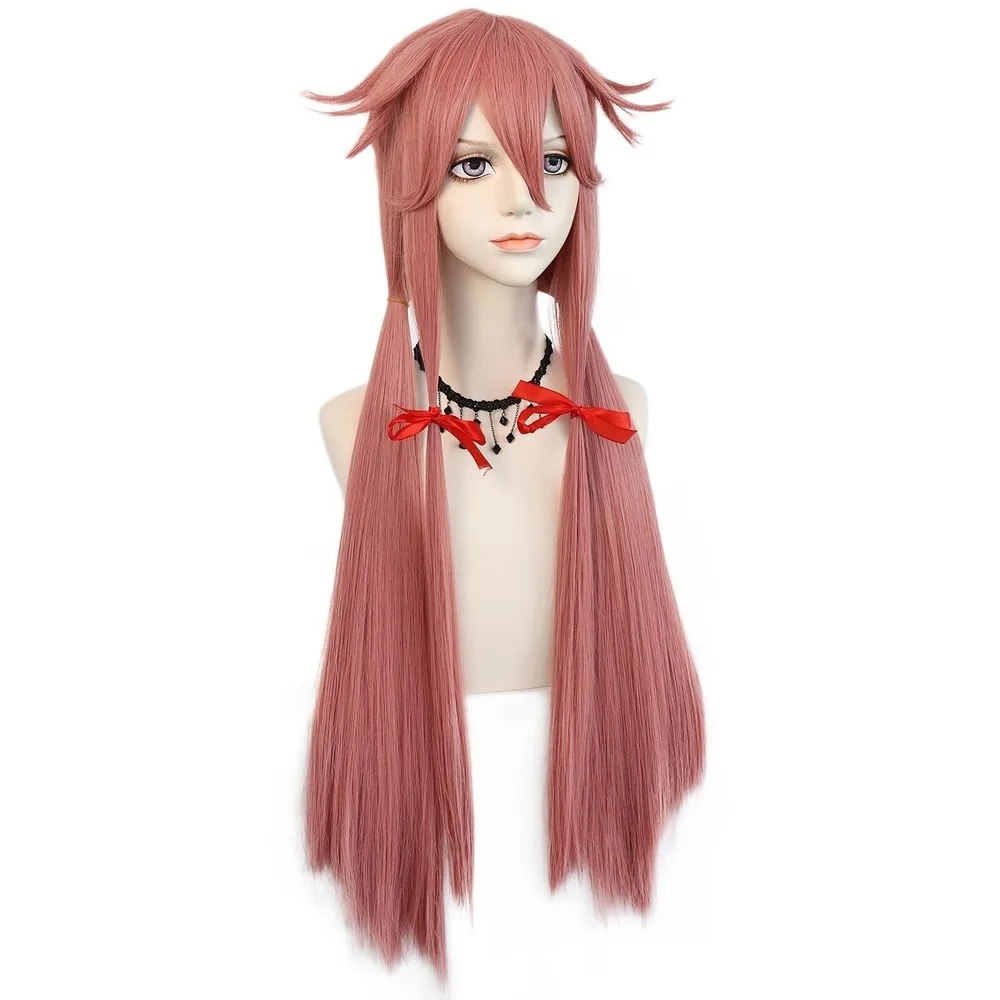 شعر مستعار صناعي أحمر طويل مستقيم ومقاوم للحرارة للنساء #2